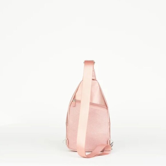 THE CONVERTIBLE SIDEKICK SLING BACKPACK - METALLIC ROSE GOLD - Picture 4 of 6